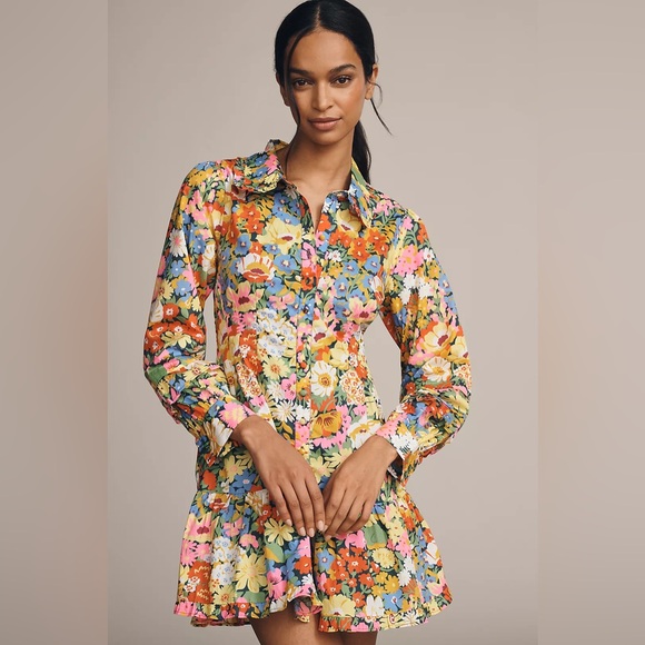 Love The Label Dresses & Skirts - LOVE THE LABEL X Liberty Fabrics Marketa Mini Shirt Dress In Multicolor